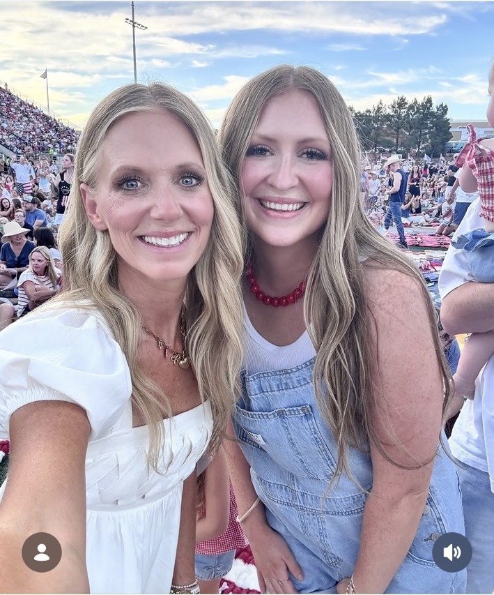 Amy at a concert with family