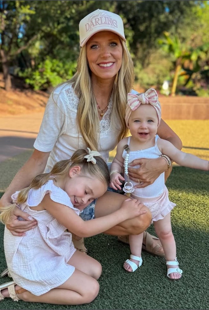 Amy with her grandgirls